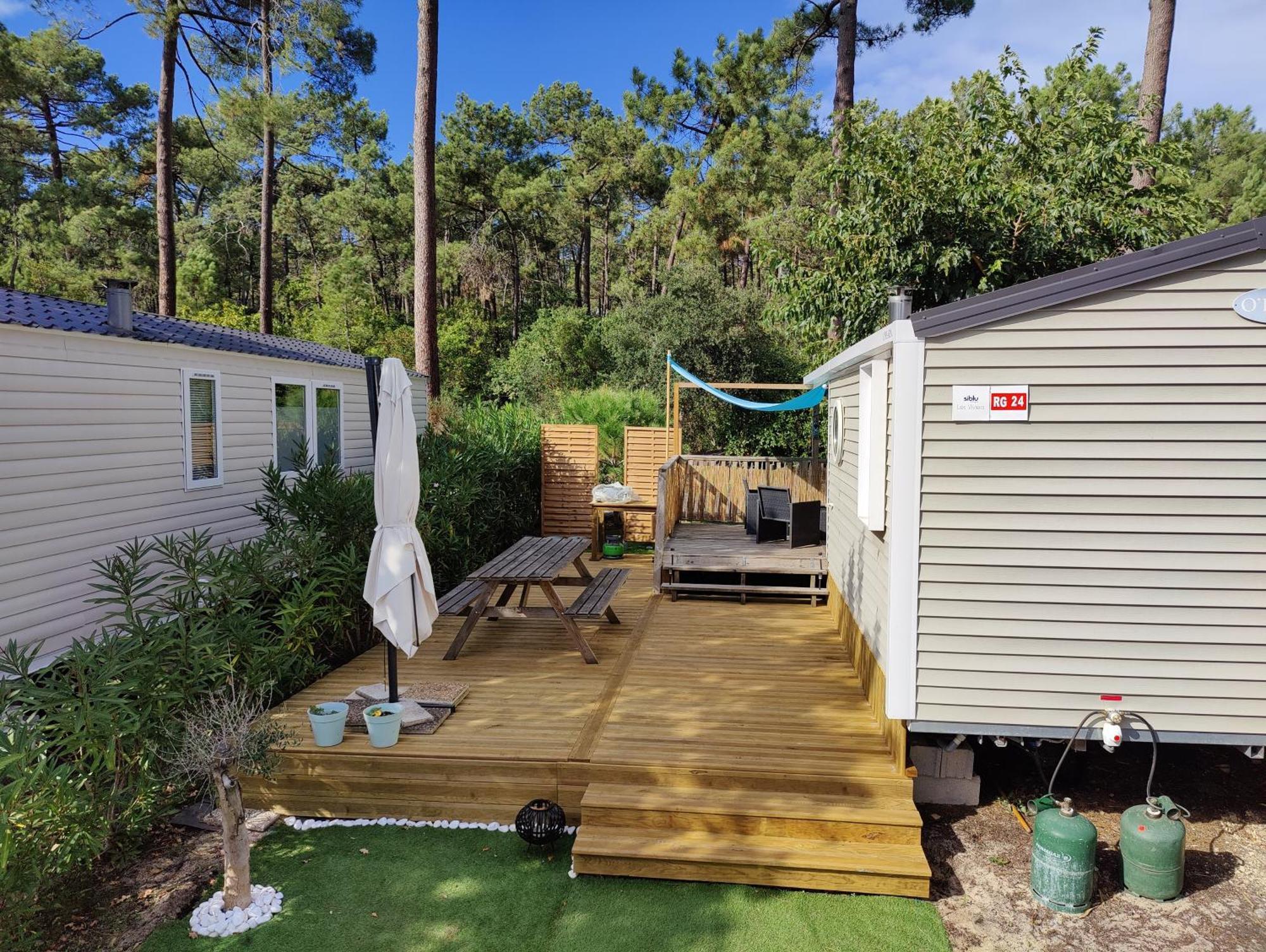 Mobile-Home 6 Personnes Cap Ferret Claouey Esterno foto